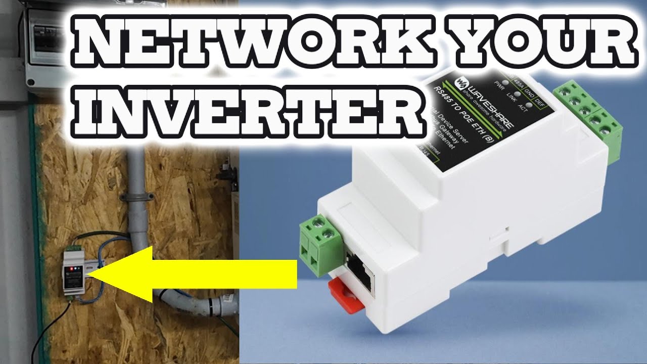 Как подключить инвертор к сети Ethernet с помощью RS485 (настройка Modbus TCP)