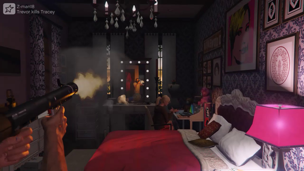 GTA 5- Trevor kills Tracey