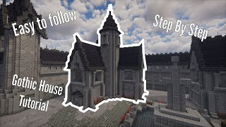 🖤 Minecraft Gothic House Tutorial | Dark Medieval Build (Survival Friendly) 🖤