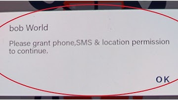 BoB World Mobile Fix Sorry | We Need Telephone Permission in Android Mobile