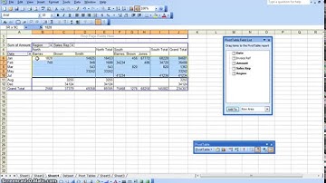 How To Create A Pivot Table In Excel 2003 Part 2