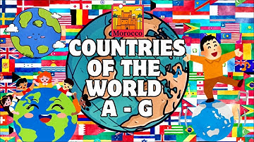 Countries Of The World With Flags | Names For Kids | Educational video In English