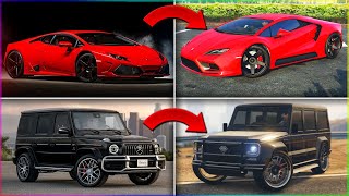 REMAKING REAL LIFE CARS IN GTA 5 ONLINE - BEST REALISTIC CAR DESIGNS (Real Life Cars In GTA)