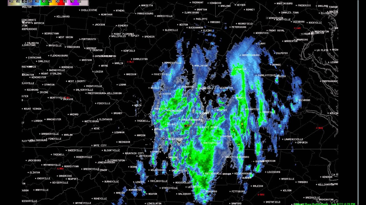 24hour radar loop Virginia upper level low April 23, 2012 YouTube