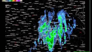24-hour radar loop - Virginia upper level low April 23, 2012