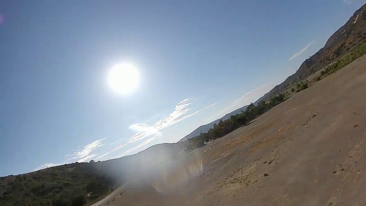 A little Wing flying as seen through the DI FPV goggles