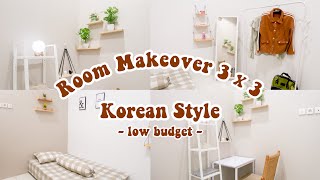 MAKEOVER KAMAR 3X3 KOREAN STYLE | LOW BUDGET| EXTREME ROOM MAKE OVER | DIBAWAH 1 JUTA