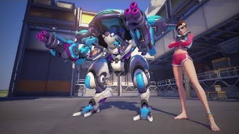 D.va - Mekanic Highlight intro with 30 SKINS - All-Stars, Waveracer, Nano Cola...Etc.