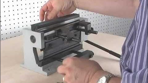 Demonstration of Micro-Mark #82820 Mini Metal Shear / Brake