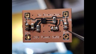 Commodore 64 Power Safe - 5 Volt Protection - e-fuse based over voltage pcb - Assembly and Testing.