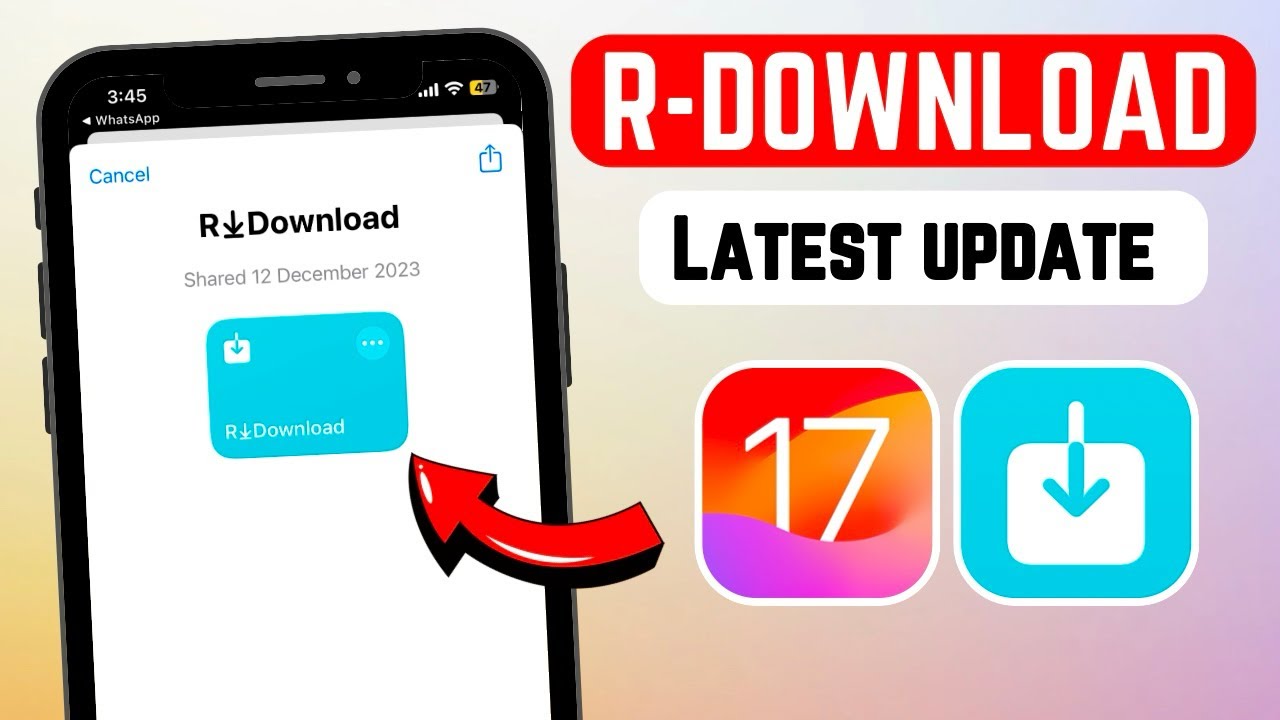 R Download Latest Update 2024  How to Get Updated R Download on iPhone and iPad iOS 17