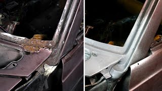 Windscreen Rust From Hell - Mercedes W123 Restoration