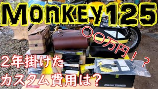 【モンキー125 Monkey125】2年で掛けたカスタム費用はいくら？【前編】