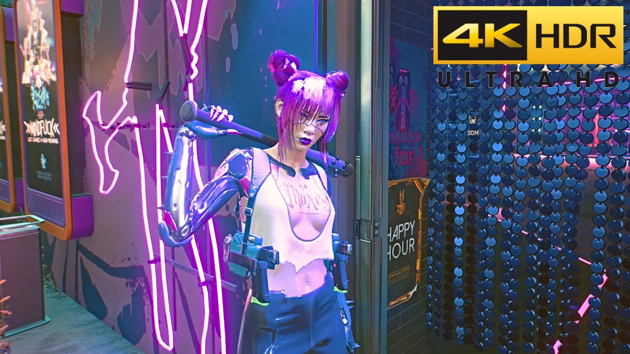 Cyberpunk 2077 - Night Club Life in HDR 4K Gameplay 2160P (PS5) - YouTube