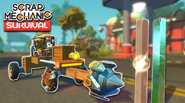 I TURNED MY CAR INTO A DRILLING MACHINE | Scrap Mechanic Survival Gameplay/Let