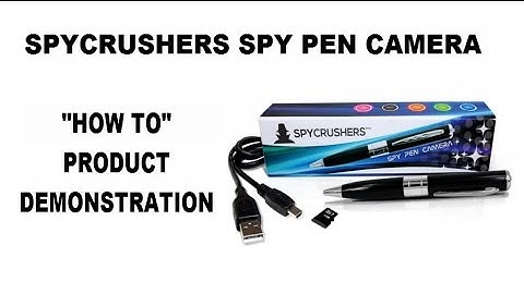SpyCrushers Spy Pen Camera: Product Demonstration