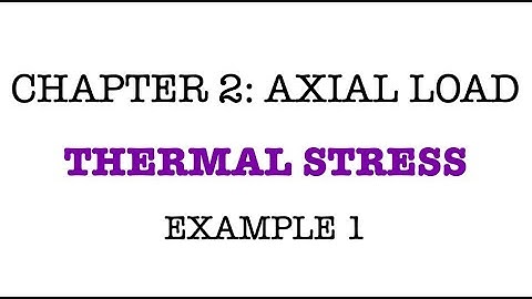 Chapter 2: Axial Load | Thermal Stress | Example 1