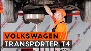 Jak vyměnit Olejovy filtr на VW TRANSPORTER IV Bus (70XB, 70XC, 7DB, 7DW) - online zdarma video