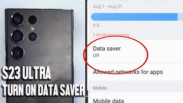 Samsung S23 Ultra S23 S23+: How to Enable Data Saver