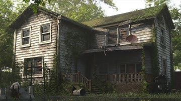 An abandoned house - Blender modeling