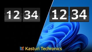 How to Set Flip Clock Screensaver on Windows 10 11 | Kasturi Techtronics
