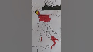 Map of Europe 1914 - Kingdom of Italy #drawing #country #flag #geography #history #WW1