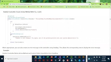 mvc5 try catch error handling
