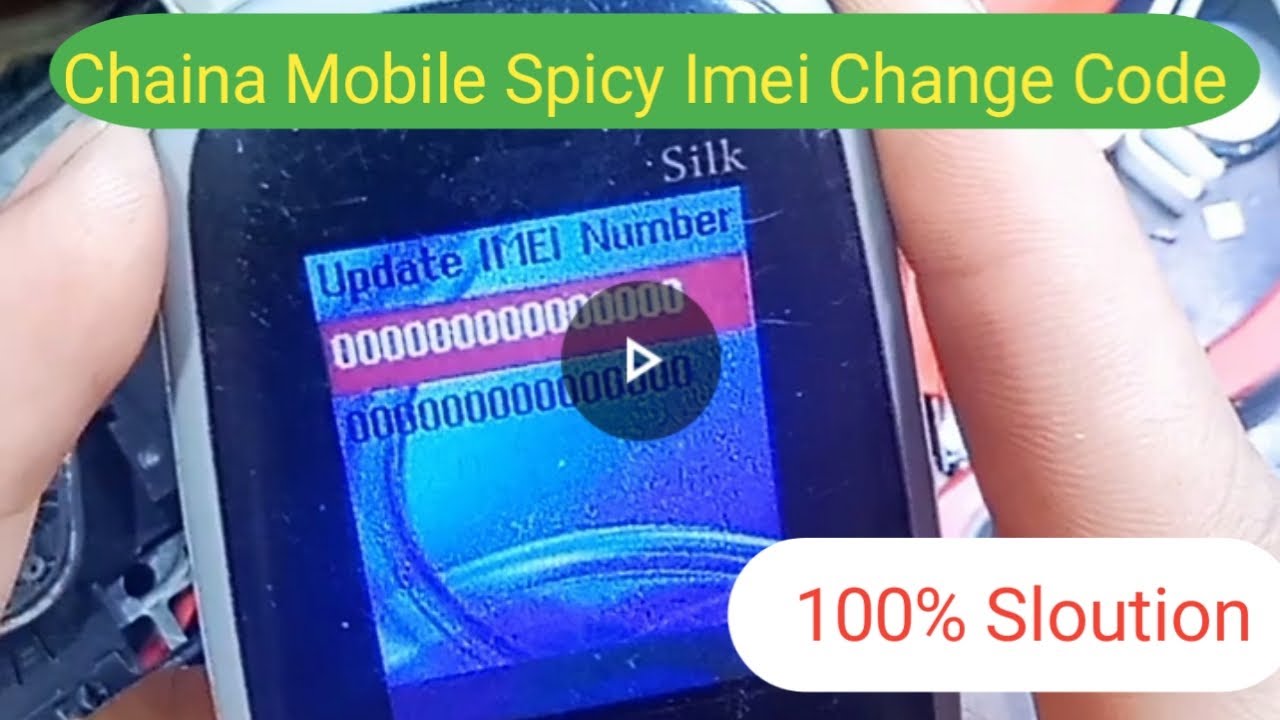 Chaina Mobile Imei Change Code | How to Change Imei code | Miange ...
