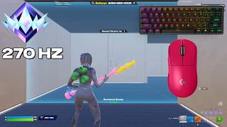 SteelSeries Apex Pro Mini ASMR 😴 Fortnite 1v1 🏆 Satisfying Keyboard Fortnite 270 FPS 2K