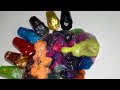 Mixing Slime with CLAY Rainbow #10