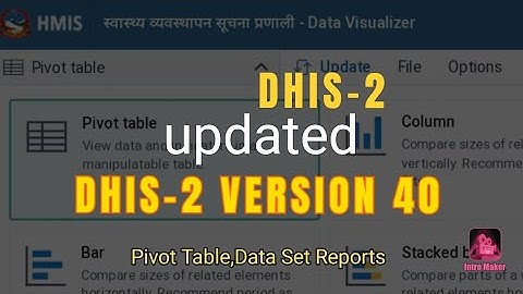 Updated  DHIS-2  Version 40  Detail