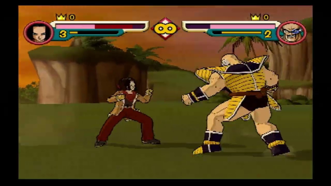 Dragon Ball Z Budokai 2(Gamecube)-Android 17 vs Nappa II