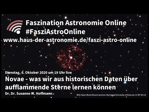 Aus historischen Daten über aufflammende Sterne lernen - Susanne M. Hoffmann bei #FasziAstroOnline