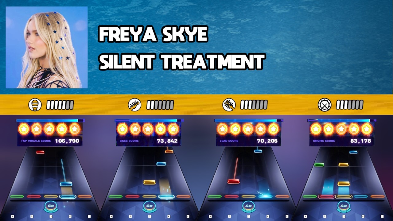 [Fortnite Festival] Freya Skye - Silent Treatment || All Instruments ...