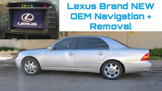 Lexus LS430 Brand New Factory Navigation Screen Removal Installation Crisp Display Grom Interface