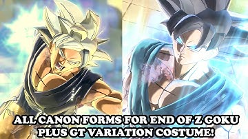 All Canon Forms "End Of Z & GT Goku" (SSJ 1-2-3-God-Blue-UI-MUI) ANIME RECREATED ANIMATIONS! DBXV2