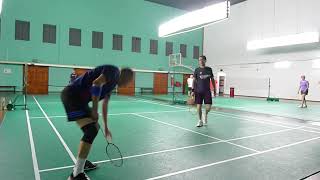 22Nov23 CRC Badminton David Lee/Lee Sian Loong vs Ong Hock Aik/Tan Heap Chee