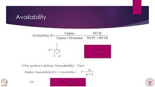 Week 2 : Lecture 6: Reliability Characterization and Probability Distributions-Discrete Distribution