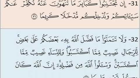 صفحة 83 من سورة النساء الايات من 27 :33  مكررة بصوت الشيخ محمود الحصري