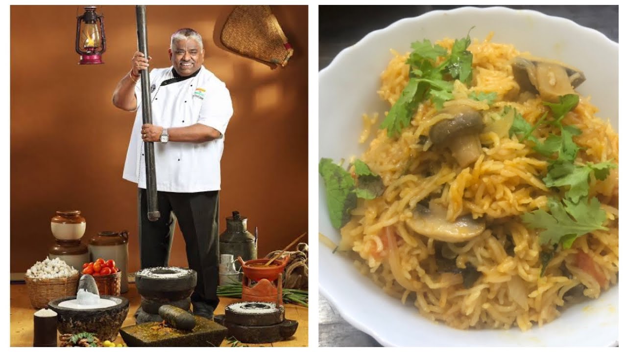 Mushroom Biriyani Kalan Biriyani                         By chef Damu