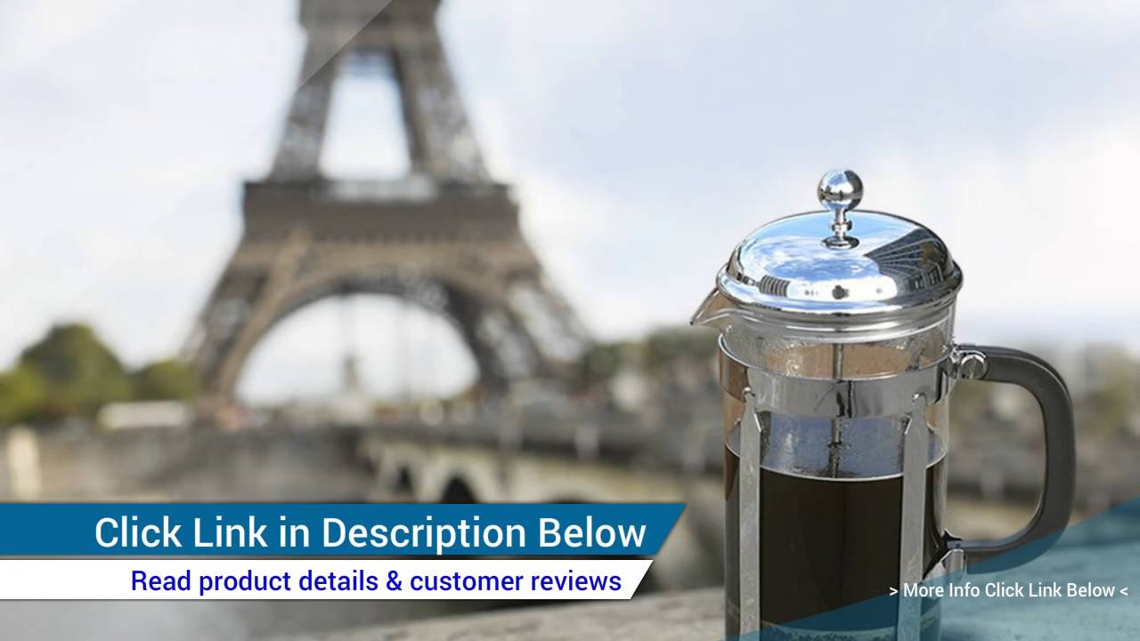 Review SterlingPro 8 Cup 1 liter, 34 oz French Coffee Press 1 With 2 BONUS Screen FREE