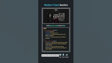 👥 Modern Team Section Design 2025! 💻✨ | Stunning CSS3 Layout in 60 Seconds||#shorts #shorts #2025