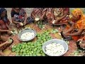 50 KG Green Mango Prepared / Cooking By Villagers For Charity Foods To feed Children