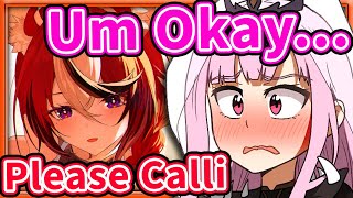 Calli Can't Say No to Bae's Mom IRL 【HololiveEN】