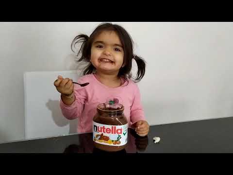 Nisan Nutella kutusunu bulmuş tek başına yiyor, Funny Kids Video