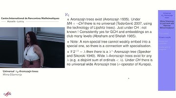 Mirna Džamonja: Universal  א2-Aronszajn trees