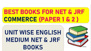 Best Books for NTA UGC NET Commerce | Unit wise Paper 2 books, Paper 1| Commerce English Medium |