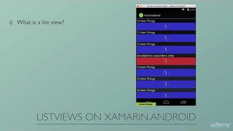 Introduction to Creating a Xamarin.Android App With Scrolling Lists
