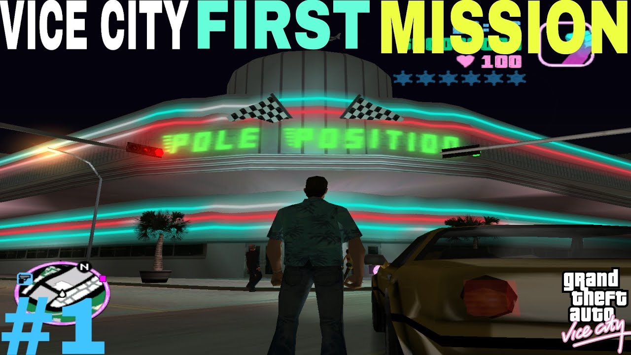 GRAND THEFT AUTOVICE CITY//VICE CITY FIRST MISSION WITH HINDI
