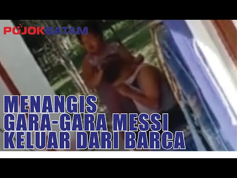 Pemuda Menangis gara-gara Messi Pindah dari Barcelona